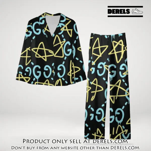 Trending luxury gc satin pajama set pjs1066 dr3444562